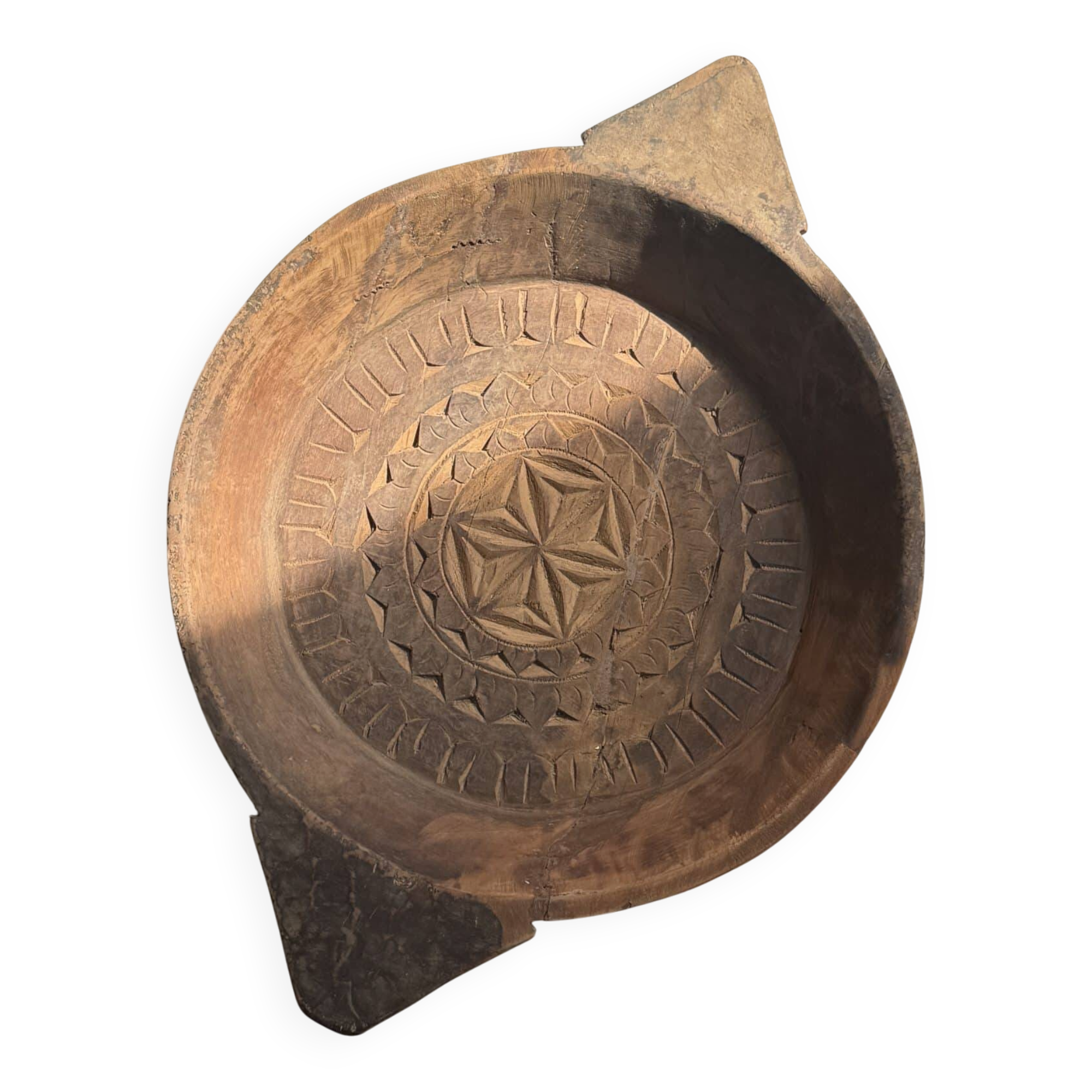 Ancient Indian carved plateau "Star"