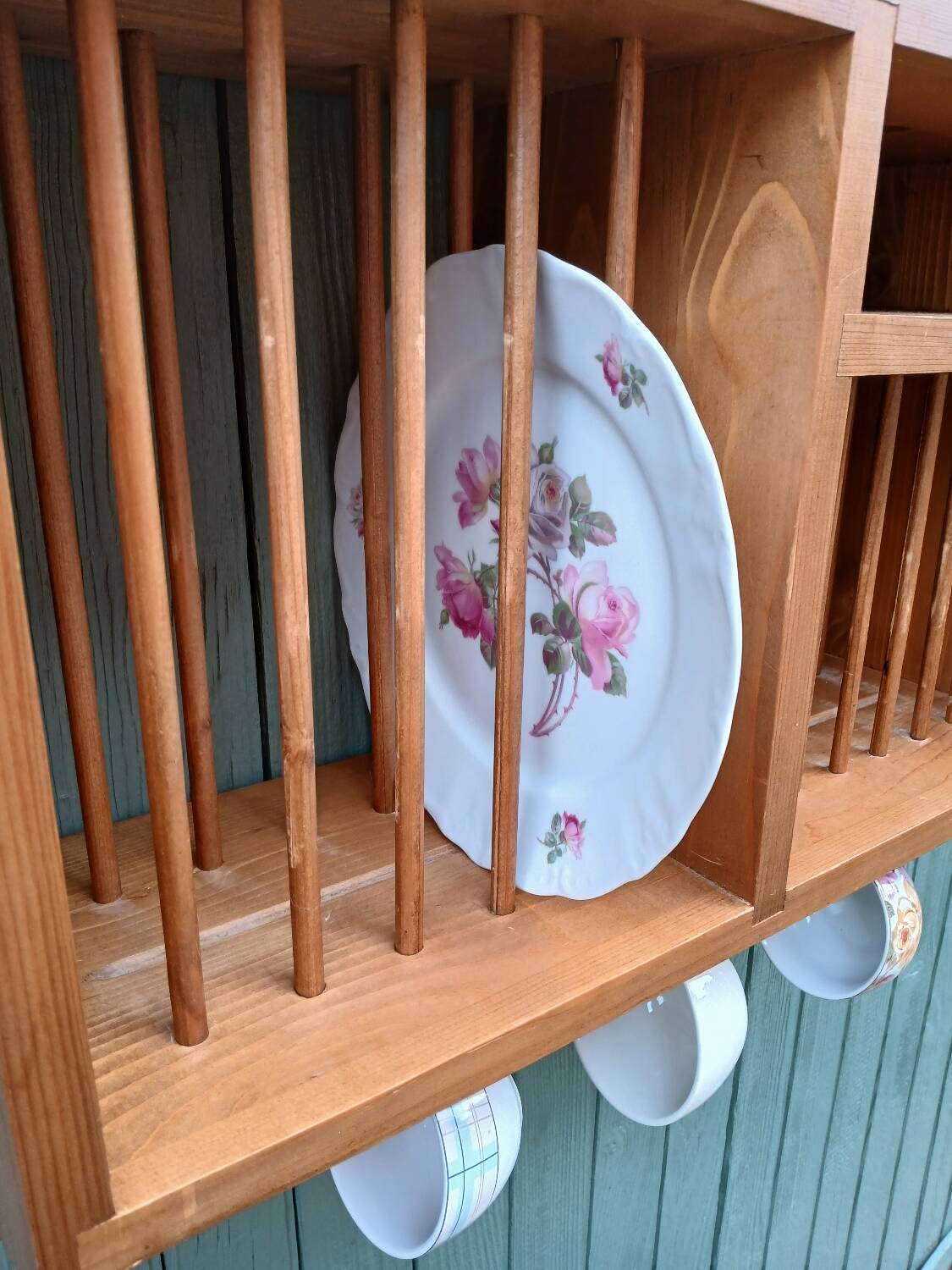 Wooden wall shelf/dresser