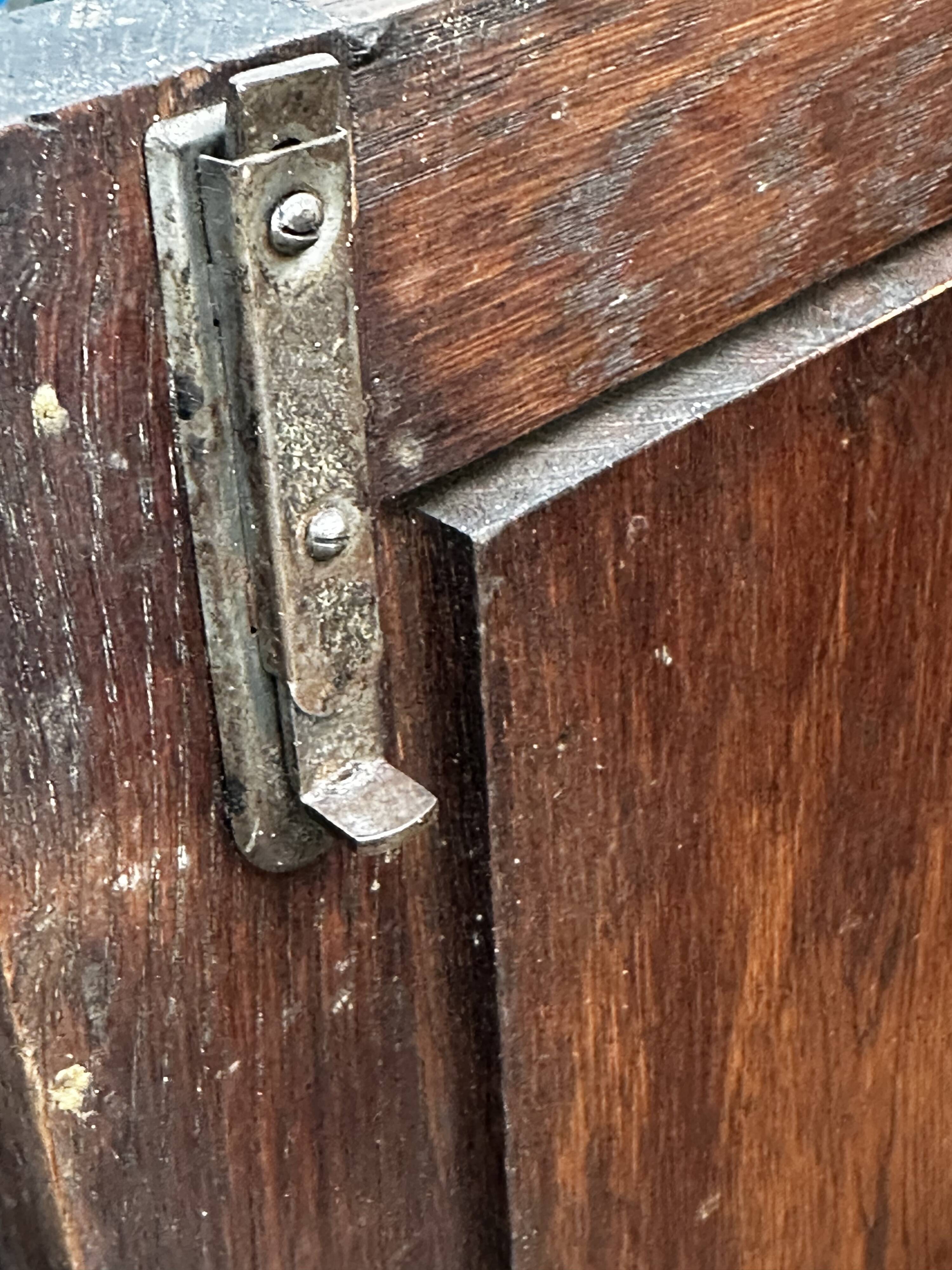 Pair of Gothic style cabinets in dark oak from the 19th century.