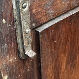 Pair of Gothic style cabinets in dark oak from the 19th century.