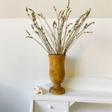 Raw wooden vase 19cm