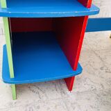 Multicolored children's desk and stool
