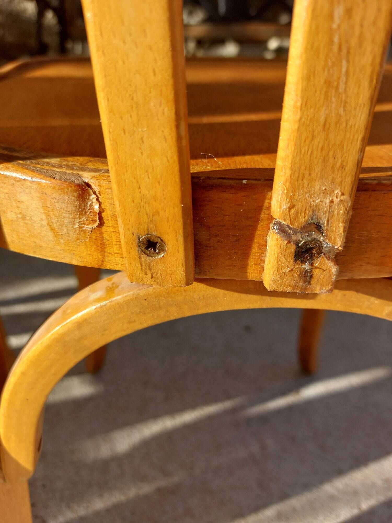 4 vintage Baumann bistro chairs