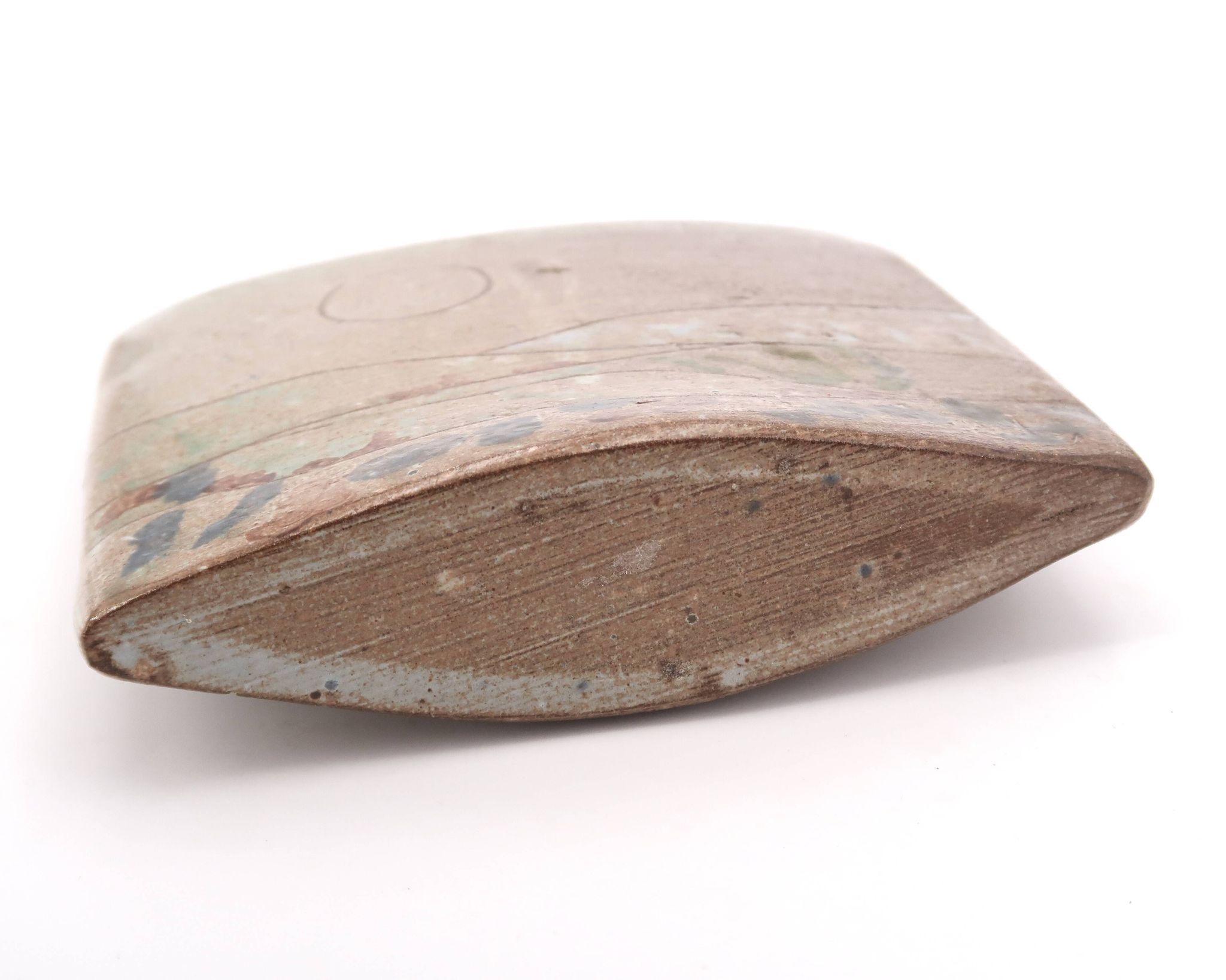 Vase en céramique paysage, années 70