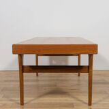 Table basse en teck du milieu du siècle par Johannes Andersen pour CFC Silkeborg, Danemark