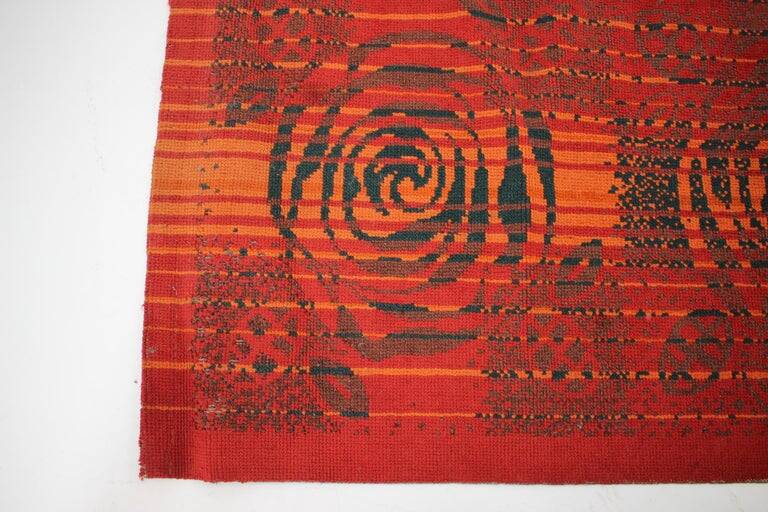 Mid-century wool design carpet / rug, 1960s