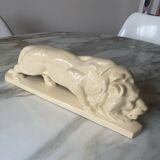 Fontinelle crackled ceramic walking lion