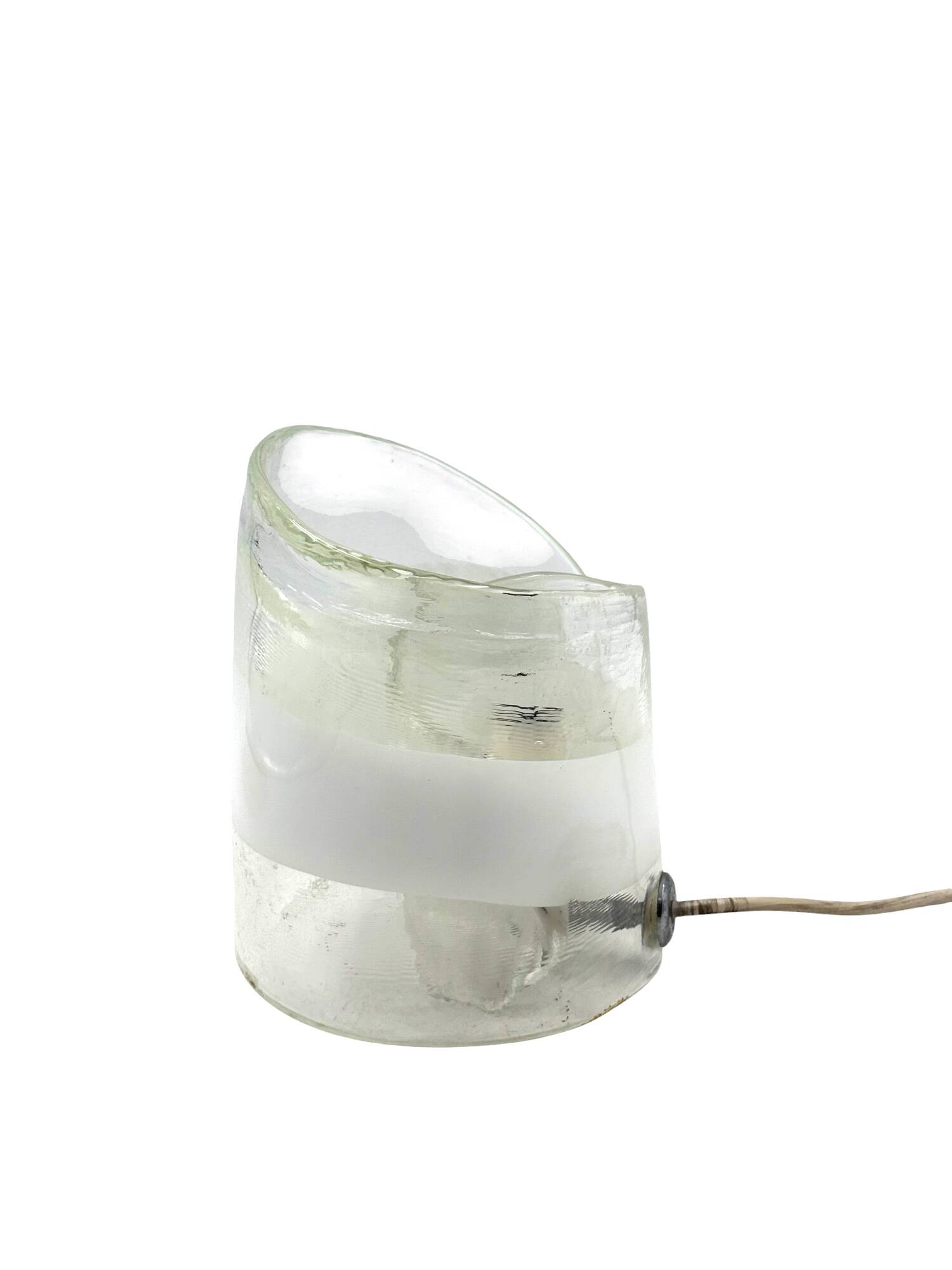 Murano blown glass sculptural table lamp, La Murrina Italy 1970s