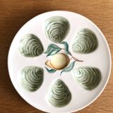 Set of 4 oyster plates Vallauris