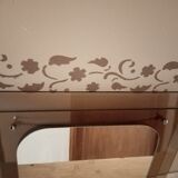 Mirror on smoked plexi frame - 40x40cm