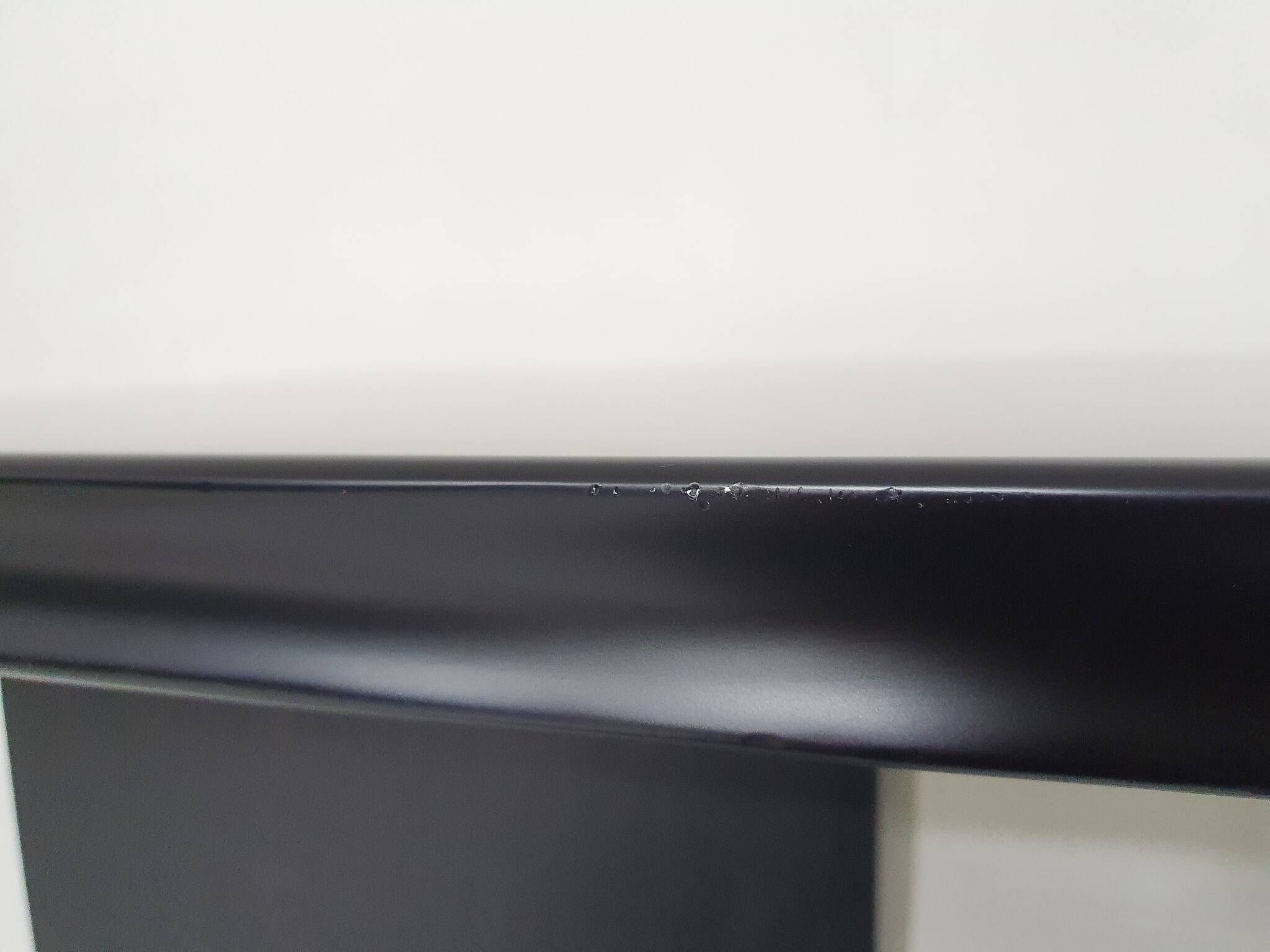 Bureau exécutif en bois noir, années 1960