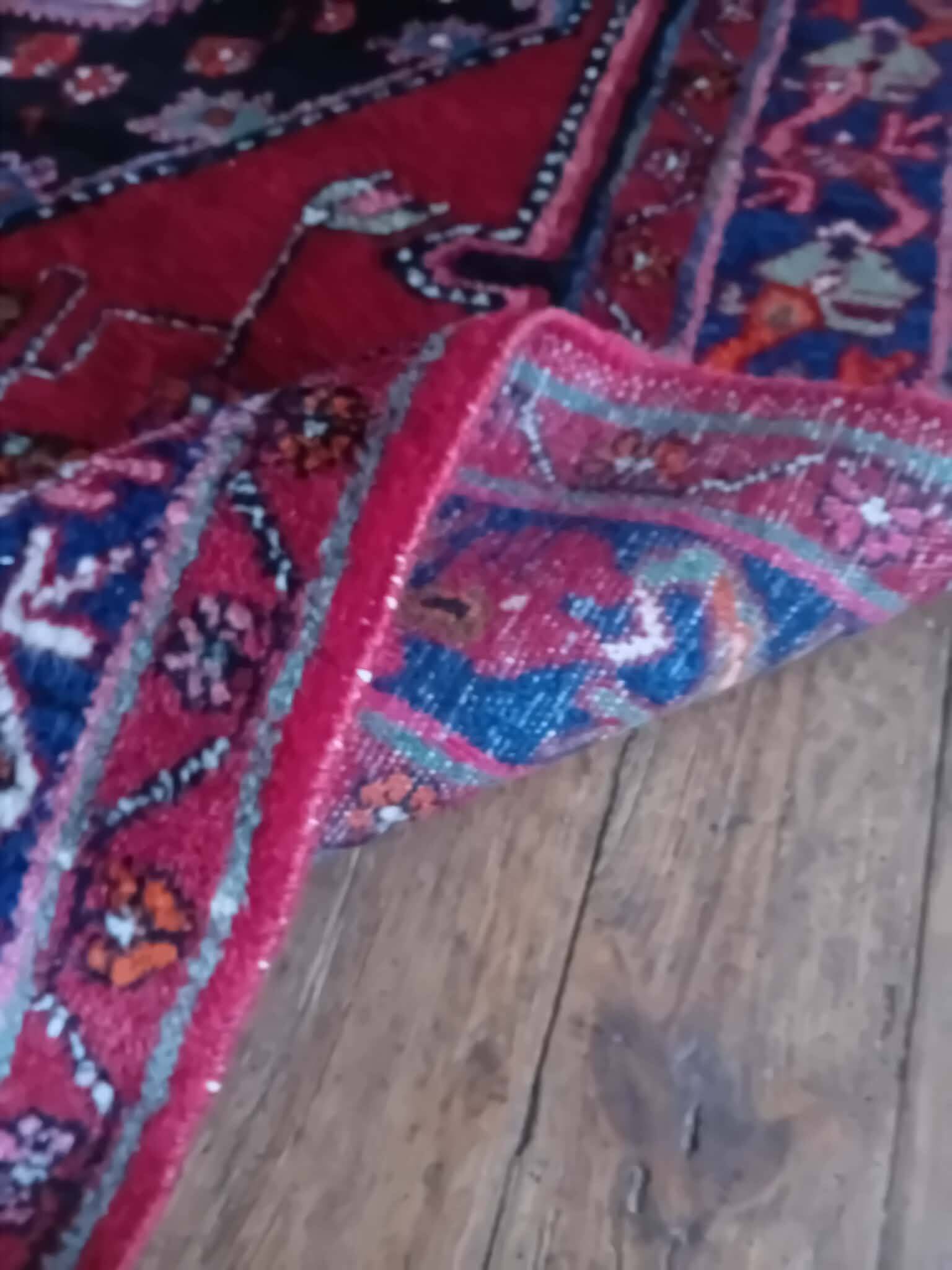 Handmade Persian Hamdan rug 235x140cm