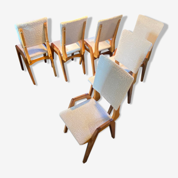 Set of 6 Maurice Pré chairs