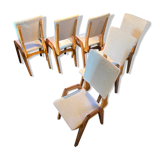 Set de 6 chaises de Maurice Pré