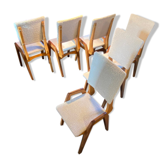 Set of 6 Maurice Pré chairs