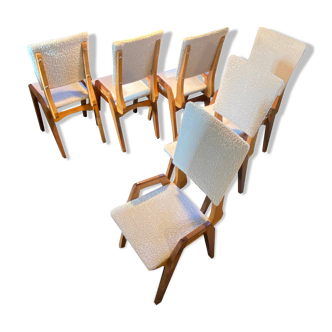 Set de 6 chaises de Maurice Pré