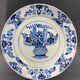 17th-18th century Delft earthenware plate signed AK Adriaen Kocx 1690-1701
