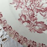 Set of 2 flat plates from the early 20th century, Sarreguemines, Mulhouse model