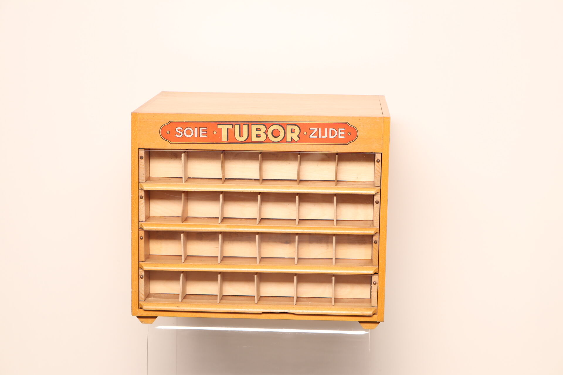 Haberdashery cabinet 'tubor tubca' by porey & fils - belgium 1950's