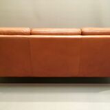 Sofa 3 places all Scandinavian design cognac leather