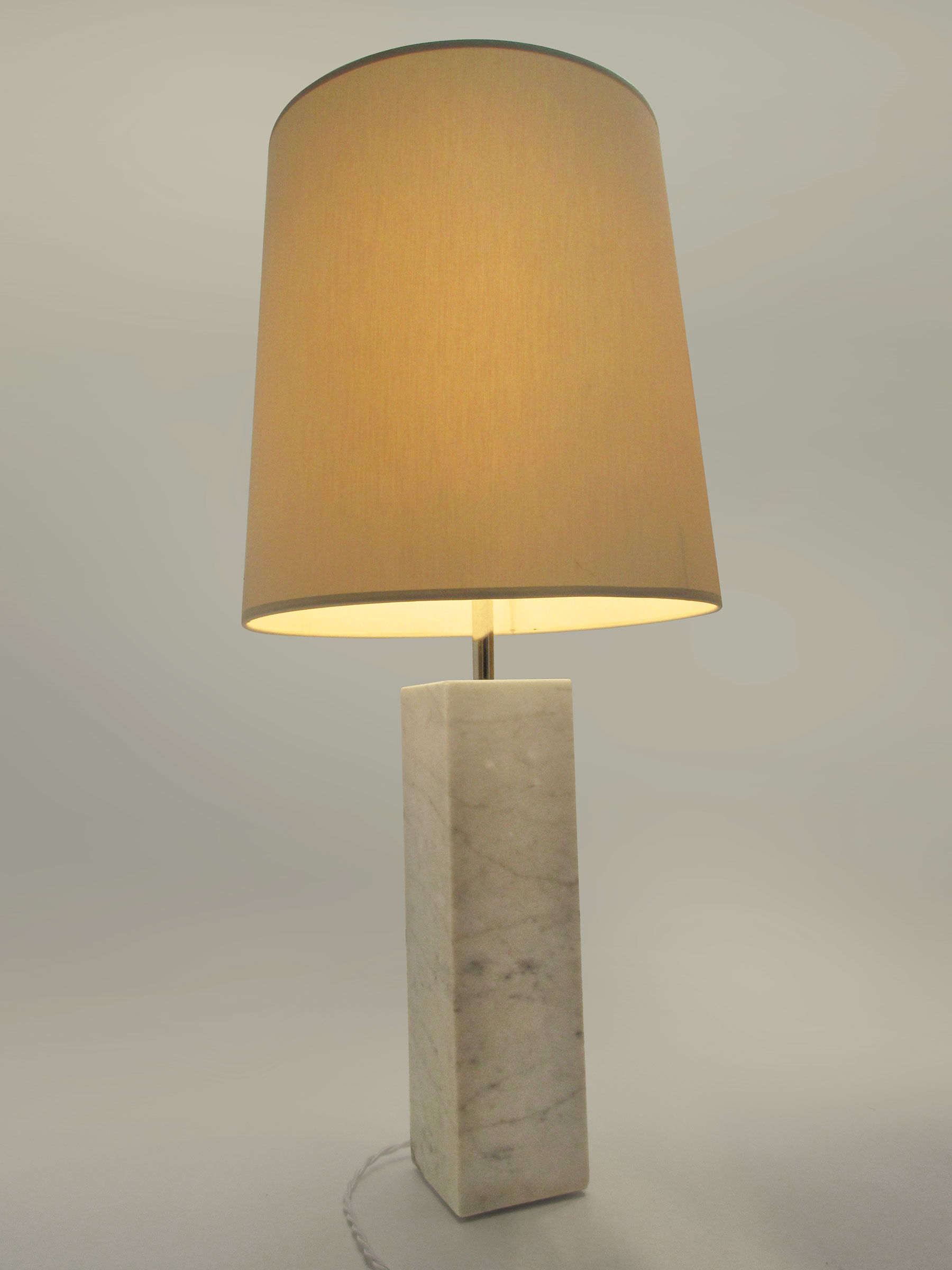 Table lamp carrara marble kovacs usa