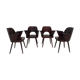 4 Oswald Haerdtl chairs for Ton, Czechoslovakia