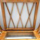Art Deco Cherrywood Console Table with a Rectangular Glass Top, Italy