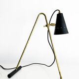 Large Italian brass table lamp, 50s design