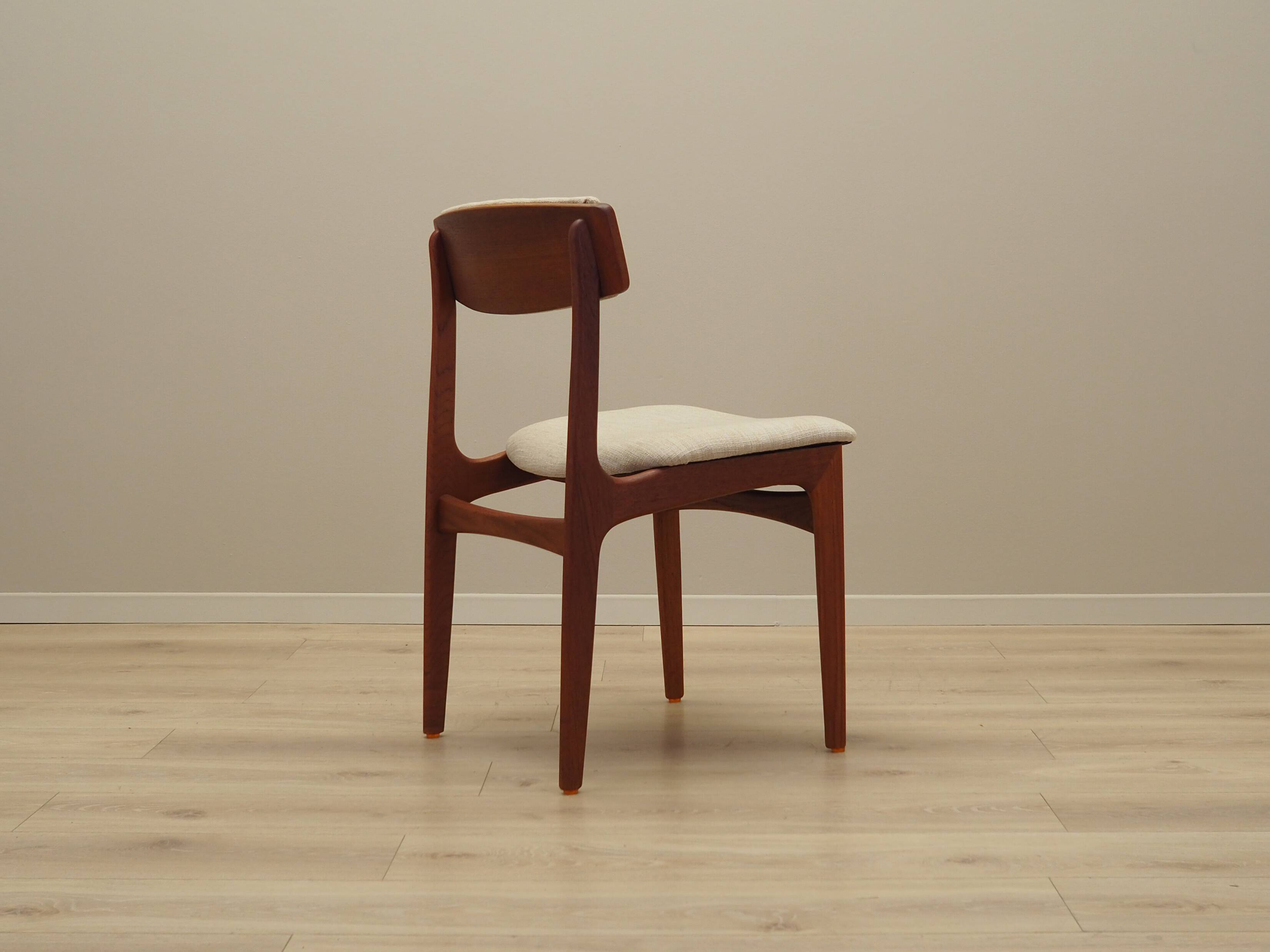 Set of four teak chairs, Danish design, 1960s, manufactured by N. & K. Bundgaard Rasmussen