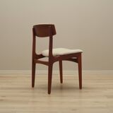 Set of four teak chairs, Danish design, 1960s, manufactured by N. & K. Bundgaard Rasmussen