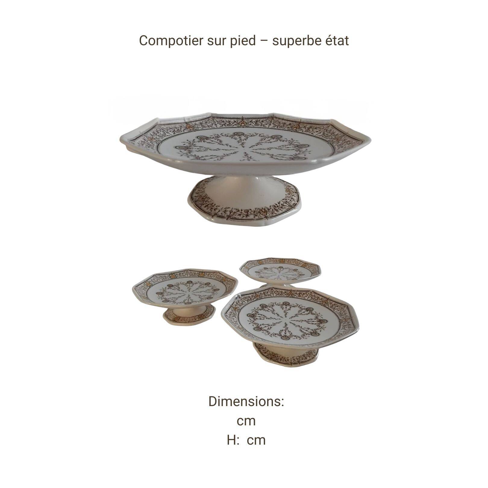 Old JBC service (Chedeville) – 84 pieces – French faience, late 19th century