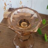 Large pink art deco vase
