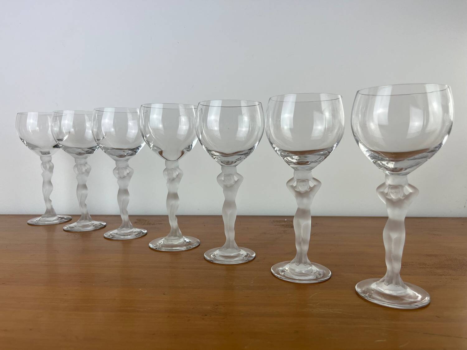 Bayel Venus and Bacchus 13 crystal wine glasses