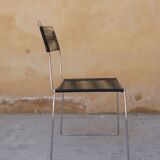 Black vintage scoubidou chair