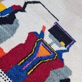 Tapis berbère bohemian en laine fait main 150 X 100 CM