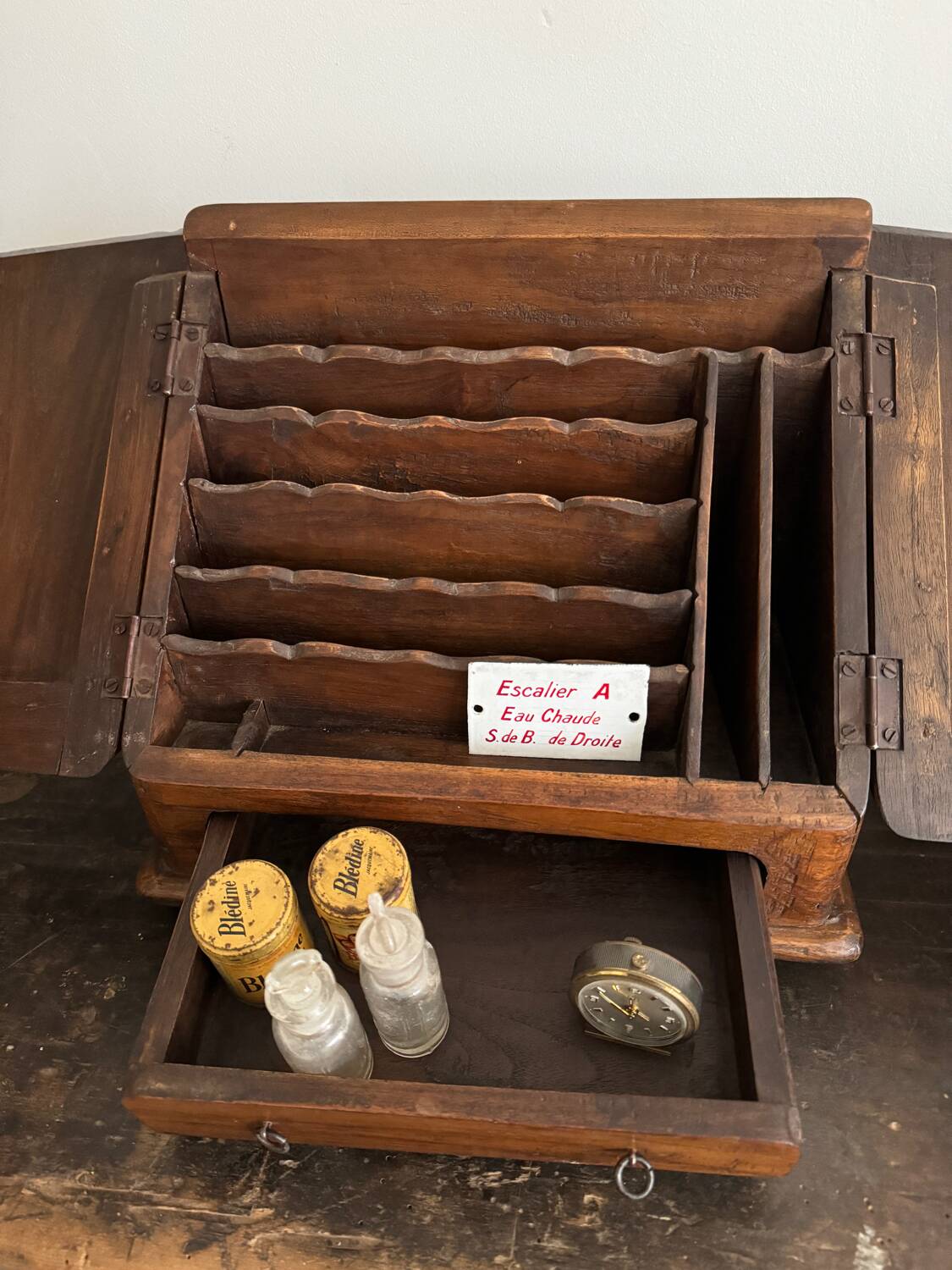 Small wooden storage unit