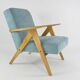 Kompas sky blue tulle armchair
