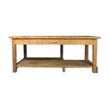 Old oak workshop table