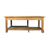 Old oak workshop table