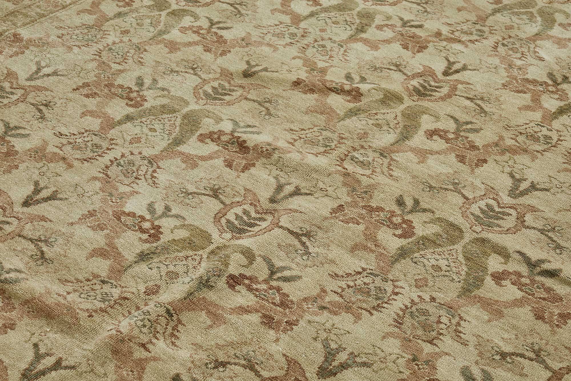 Turkish Handknotted Wool Oushak Rug 285 cm x 357 cm