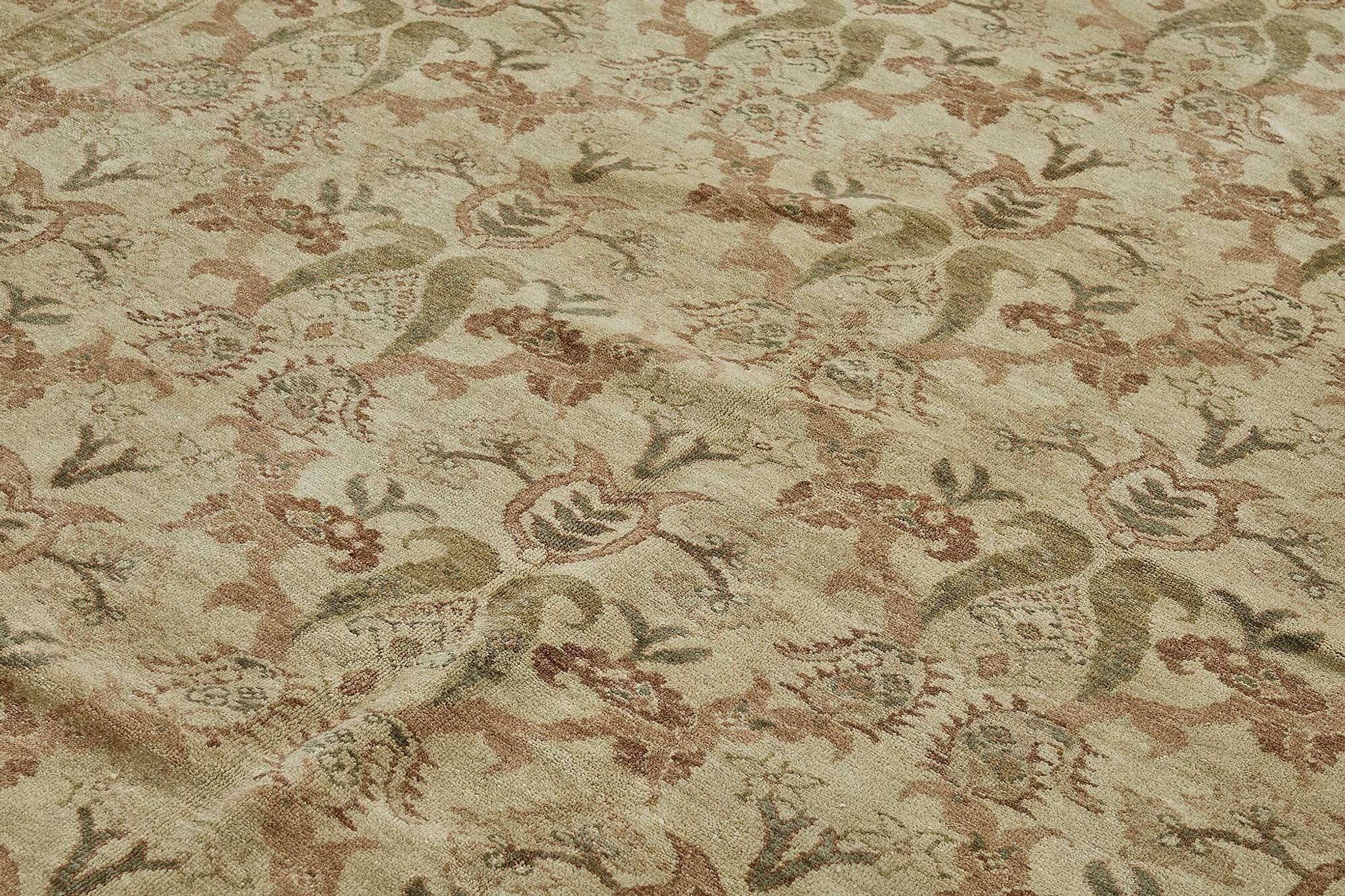 Turkish Handknotted Wool Oushak Rug 285 cm x 357 cm