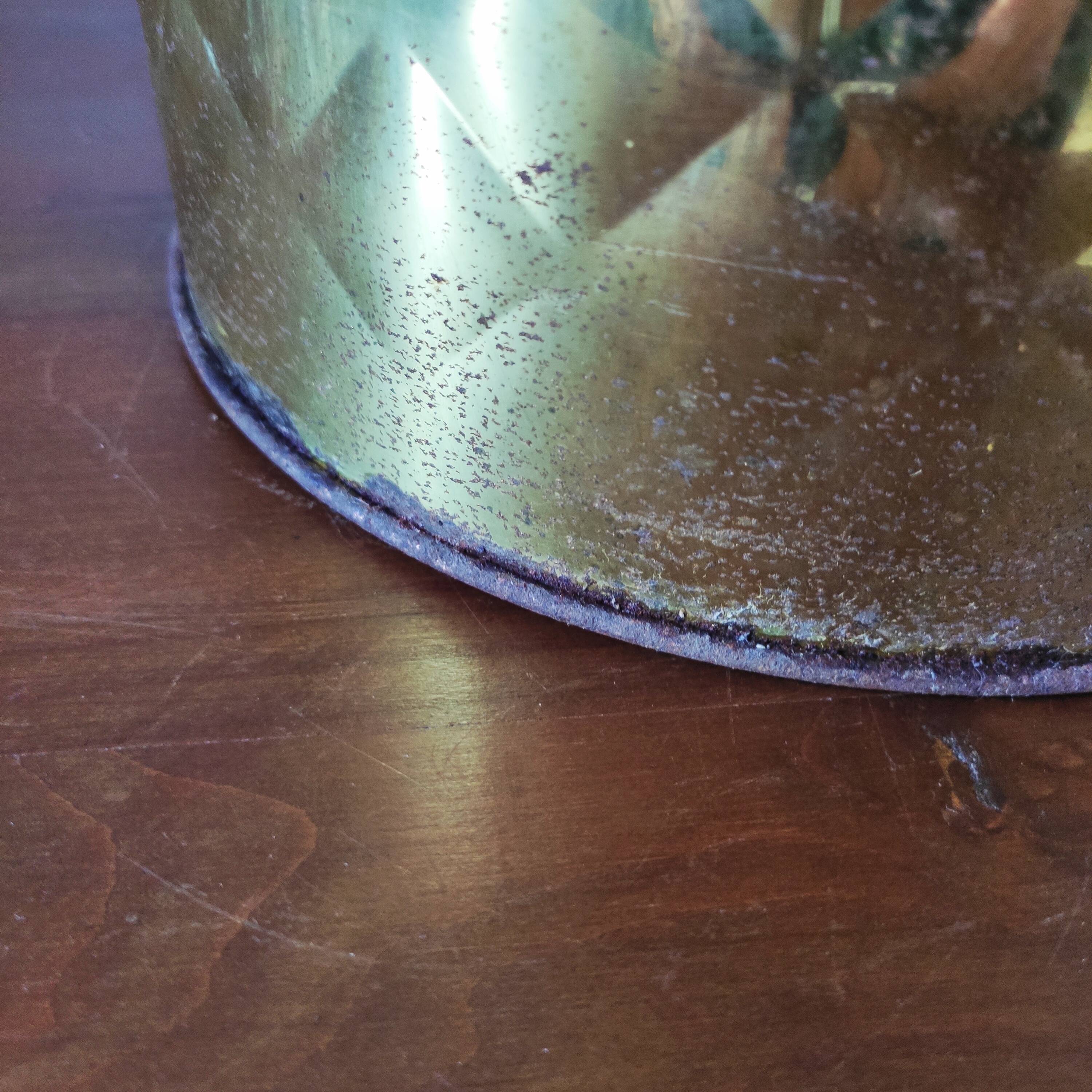 Vintage gold umbrella stand