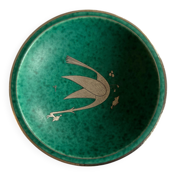 Bol en céramique de Wilhelm Kage Argenta série pour Gustavsberg, Suède, 1930 Signé