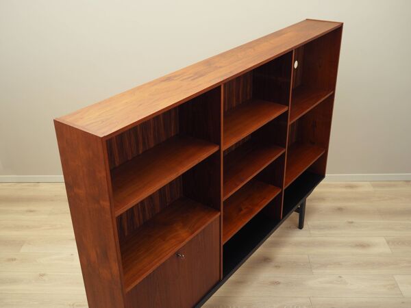 Bibliothèque en teck, design danois, années 1970, production : Danemark