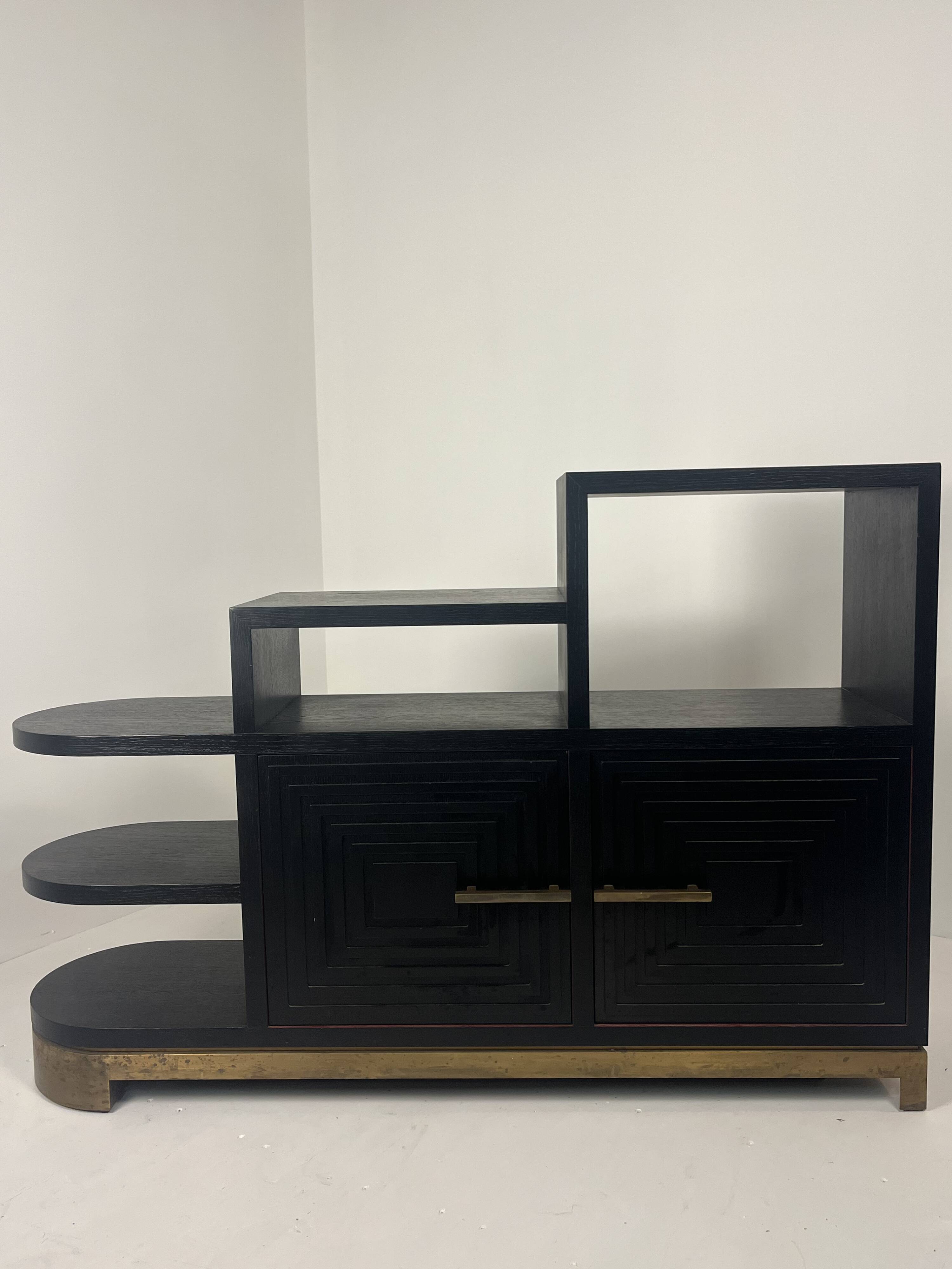 Meuble buffet asymétrique des années 1990