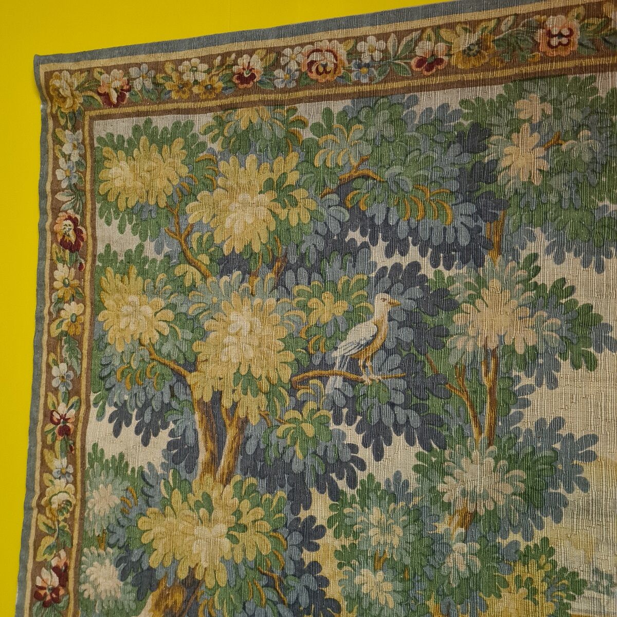 Vintage French Aubusson Tapestry from Robert Four dated 1977