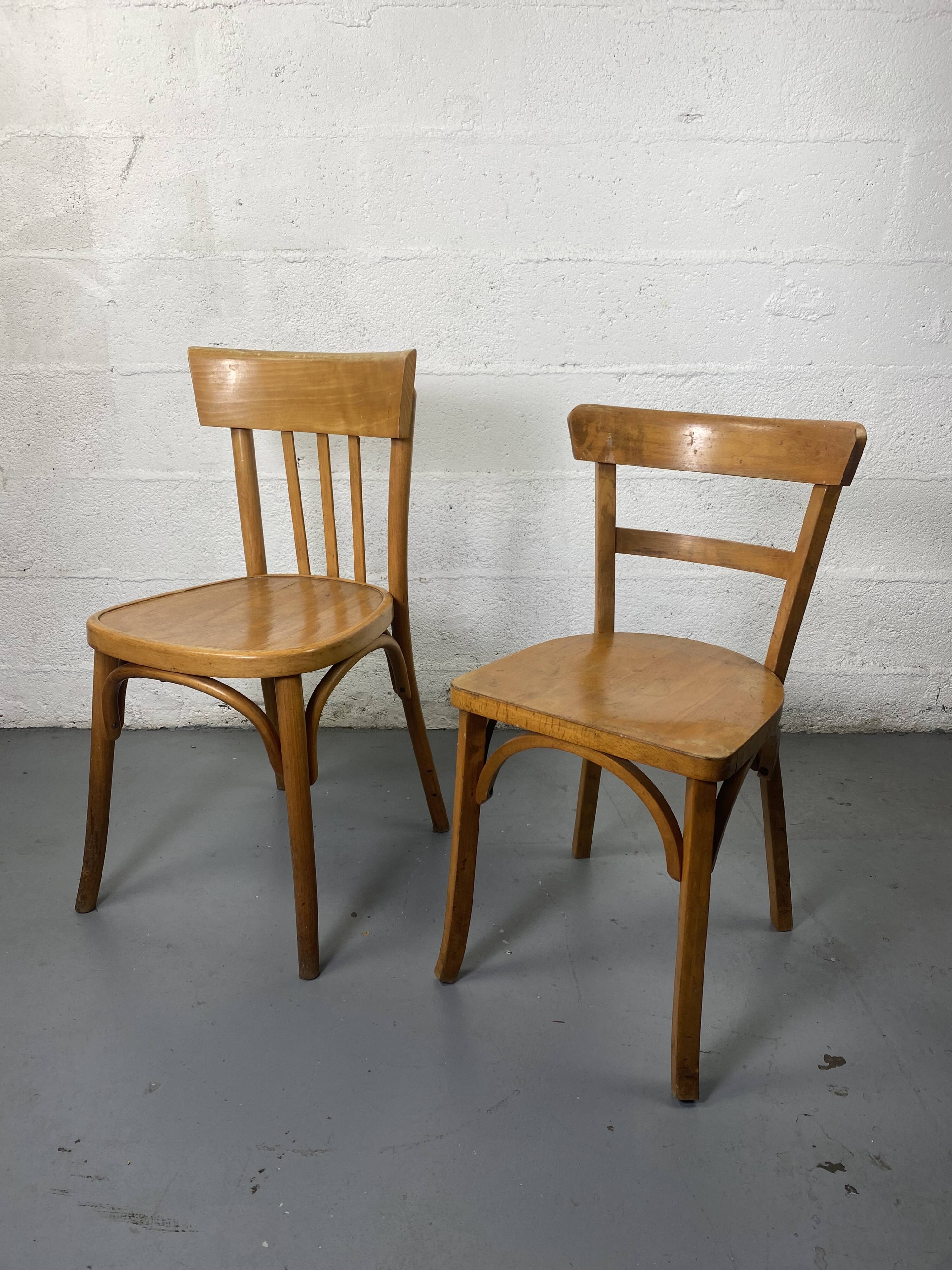 Mismatched bistro chair x2