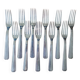 11 Fourchettes en Métal Argenté Orfèvre DAM  20.5 cm