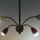 Lustre Spoutnik 4 branches années 60