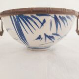 Asian bowl with metal frame imitating bamboo